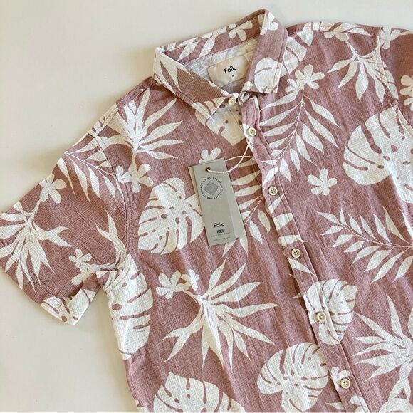 Folk Tropical Camp Shirt* - Picture 1 of 8